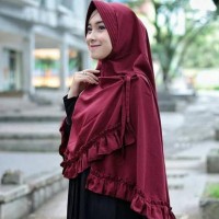 Jual FASHION MUSLIM KHIMAR PET KIKIS SYARI / JILBAB INSTAN AURORA REMPEL Murah
