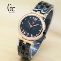 Jam Tangan Wanita Guess Collection GC Black gold Kw Sup Barang Oke