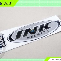 sticker stiker logo lambang tulisan cutting helm helmet ink dot