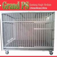 Kandang Alumunium Single Large P 120X90X100 BUAT ANJING TRAH SEDANG