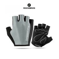 Jual ROCKBROS S099 Bike Glove half Finger - Sarung Tangan Sepeda GRAY Murah