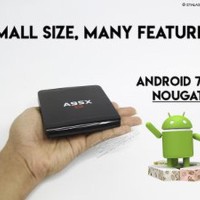 PAKET SMART ANDROID TV BOX A95X & KEYBOARD WIRELESS - RAM 1GB Murah