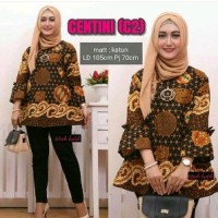 Baju atasan Wanita Baju batik alusan Bahan dingin dan halus
