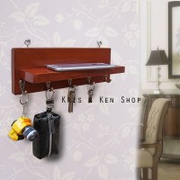 Jual Tempat Rak Gantungan Kunci Dinding Key Holder Kayu Murah