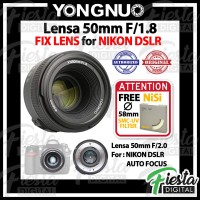 Lensa YONGNUO YN 50mm f/1.8 For NIKON DSLR , Lensa Fix 50mm