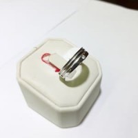 Cincin emas putih kadar 750 berat 4 gram size 12 dan 13 Murah