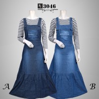 Baju Gamis Casual Jeans Terbaru FS3046
