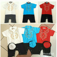 Pakaian Bayi Laki-Laki Baju & Sepatu Koko Romper Baby Muslim A AHD5750