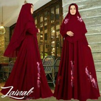 KD- Zainal Premium( 4 WARNA)/Gamis Syari Set Bergo Syari Hijab