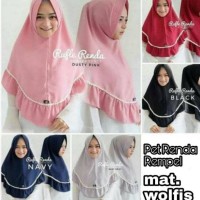 Jual Pakaian Muslim Pet Renda Rempel ||| HIJAB JILBAB KHIMAR INSTAN Fashion Murah