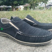SEPATU SLIP ON PRIA KICKERS HAND MADE BANDUNG KW SUPER DOUBLE SOL