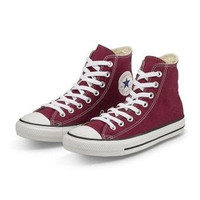 Sepatu sneakers converse boot tinggi pria casual santai non ori Maroon