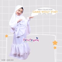 Gamis Wolly Syari GWS 023 Paku Payung