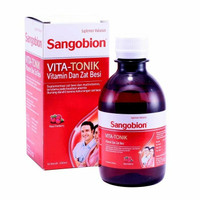 SANGOBION VITA TONIK VITAMIN DAN ZAT BESI PENAMBAH DARAH 250 ML