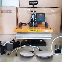Mesin Press Kaos 6 In 1 Digital All In One Alat Hotpress Sablon Baju