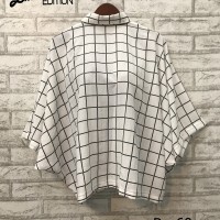 BLOUSE BAJU ATASAN BATWING KALONG MOTIF BOLAK BALIK WANITA PREMIUM