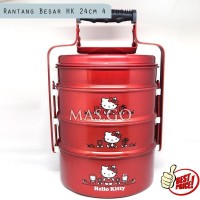Rantang 4 Susun Maspion Hello Kitty Aluminium Red Besar 24cm