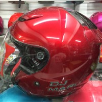 HELM KYT DJ MARU SOLID Merah Maroon / Red maroon