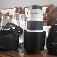 Canon EOS 7D + Lensa 70-200 F4 IS USM + Lensa Tamron 17-50 F28