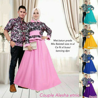 COUPLE GAMIS ALESA RABBANI ETNIK / SARIMBIT ALESHA ETNIC
