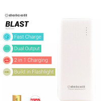 POWERBANK DELCELL BLAST 9000MAH REAL CAPACITY ORIGINAL GARANSI 1 TAHUN