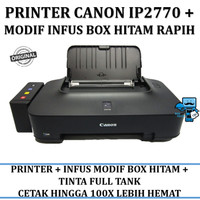 Printer Infus Canon IP2770 IP 2770 Inkjet + PLUS INFUS BOX HITAM RAPIH