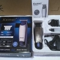 Kemei 5021 detailer cordless alat cukur tanpa kabel trimmer potong