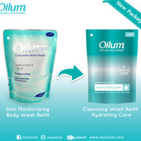 Jual Oilum Collagen Body Wash Skin Moisturizing & Brightening Scrub Pouch Murah