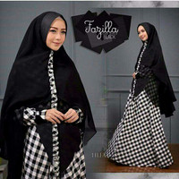 KD- Fazilla Syari( 3 WARNA)/Gamis Syari Set Bergo Elegant Muslim