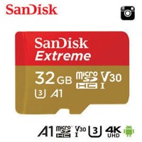 SanDisk 32GB Micro SD Extreme A1 100MBps MicroSD 4K Murah