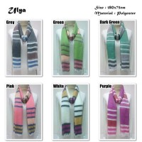 !#@ Ulya Stripe Garis Polyester Pashmina Hijab Jilbab Kerudung @#!
