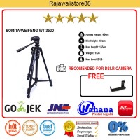 Somita Tripod DSLR - WT-3520 - Hitam - For Canon, Nikon, Sony Fujifilm