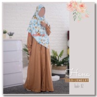 Hana Linen Dress Gold Jewelery by Shafeeya / Gamis Linen