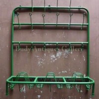 Rak Piring Jadul Besi Pipa (Unik) Barang Oke