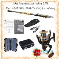 Paket Pancingan Laut Joran Yuelong 2.1m Plus Reel Debao Barang Oke