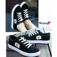 FASHION WANITA SEPATU KETS DC 011 HITAM FASHION WANITA