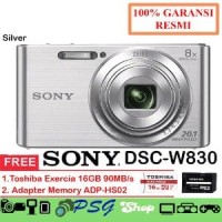 Sony DSC W830 Silver Kamera Digital Free Memory 16GB Murah