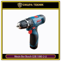 Mesin Bor & Obeng Kayu Baja Beton Tanpa Kabel Bosch GSB 1080-2-LI