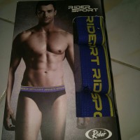 CELANA DALAM PRIA RIDER R 761 B ISI 3 kaos dalam singlet oblong cd