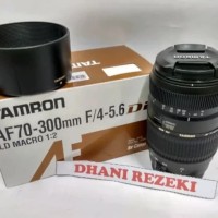 Lensa Tele Zoom TAMRON 70-300 f/4-5.6 Di LD 1:2 MACRO FOR CANON/NIKON