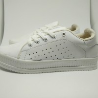 adidas replika/sepatu casual putih polos/sepatu wanita