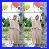 Gamis Manisqu set ori Adzkia Hijab (Mocca)