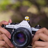 Hot Shoe Cover FLash Minions Unik Lucu Keren Kece Kamera DSLR Canon Ni