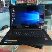 LAPTOP SECOND LENOVO G40-45 QUADCORE A6 KONDISI JOS NORMAL SIAP PAKAI