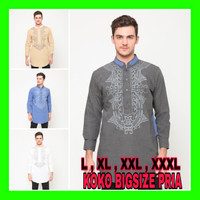 Baju Atasan Muslim Pria JUMBO Pakistan Kemeja Koko Kurta Ardhani Padli