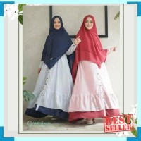 Raline dress gamis katun mix wollycrepe original greenism