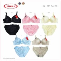 Set BRA dan Celana Bintik Set BH SOREX 34100 NEW Keluaran Terbaru, Gam