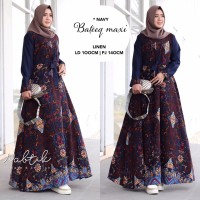 Gamis Batik Modern Baju Muslim Pesta Wanita BATEEQ Ori