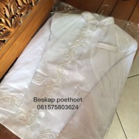 BASOFI PUTIH SENADA AKAD NIKAH / BAJU PENGANTIN PUTIH BUKAN BESKP