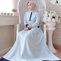 Gamis Katun Toyobo Polos Gamis Syari Cantik Umrella Busui 1